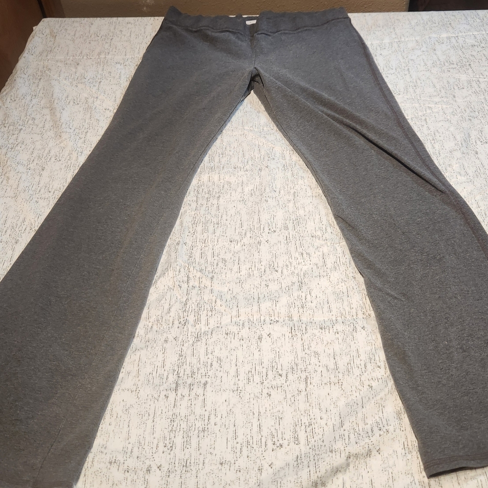 ⭐️GAP Boot Cut Yoga Pants Gray Flare Leggings High Waisted Lounge Workout Large - Picture 2 of 5